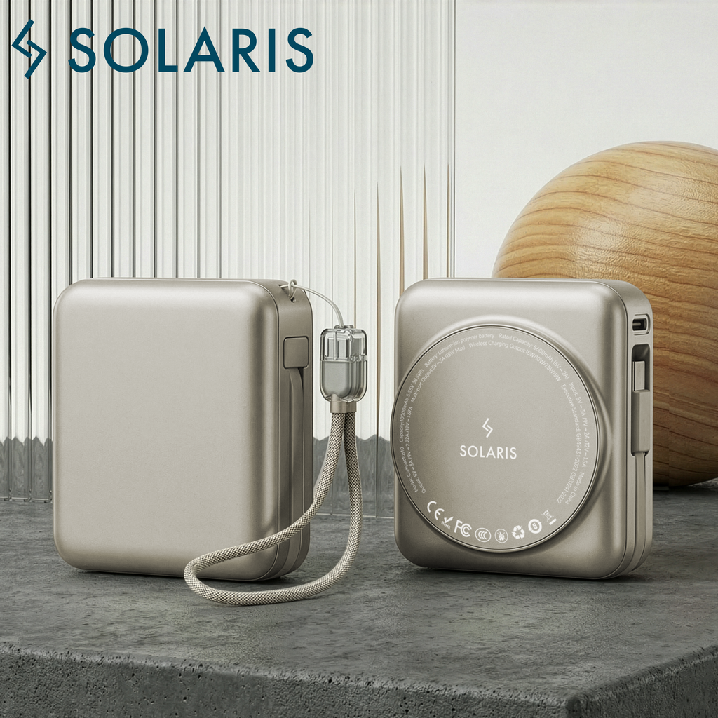 Compactus 10 Wireless Powerbank with Built-in Cable
